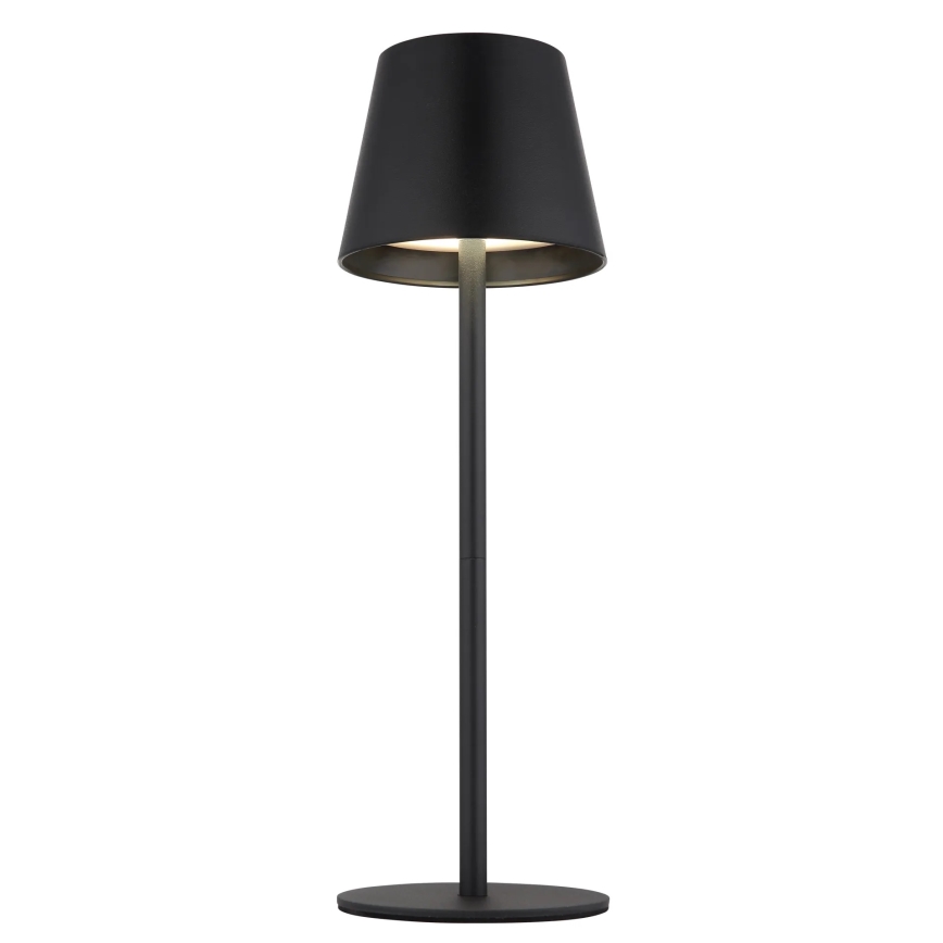 Globo - LED Stmievateľná dotyková nabíjateľná vonkajšia stolová lampa 3v1 LED/3W/5V 3000/4000/5000K IP54 1800 mAh čierna
