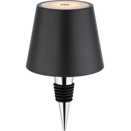 Globo - LED Stmievateľná dotyková nabíjateľná vonkajšia stolová lampa 3v1 LED/3W/5V 3000/4000/5000K IP54 1800 mAh čierna