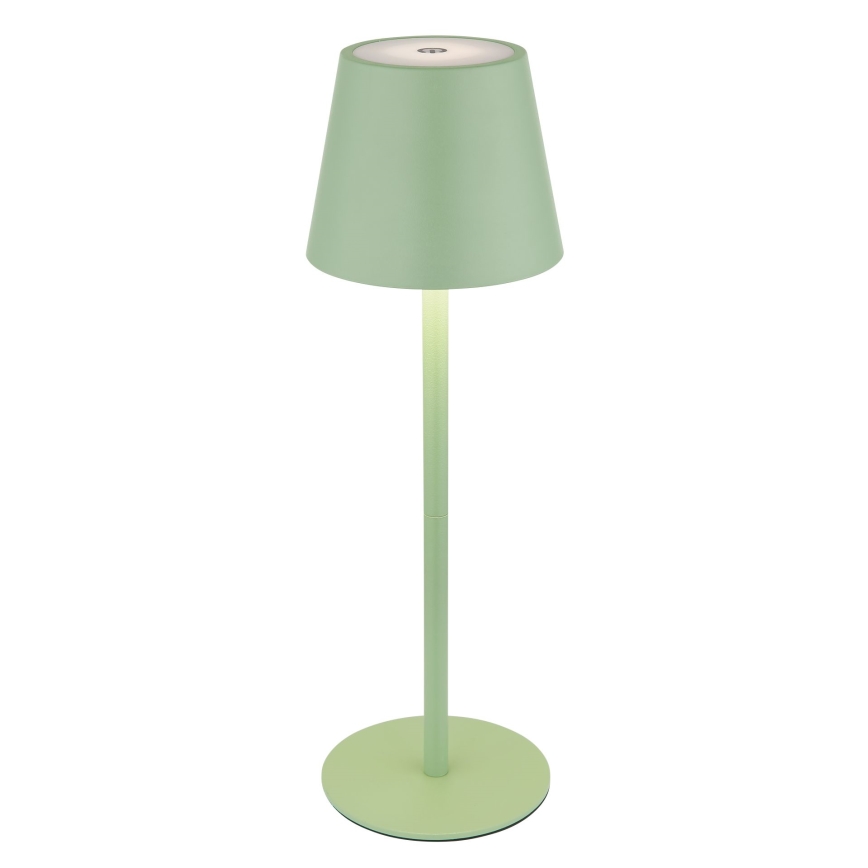 Globo - LED stmievateľná dotyková nabíjateľná vonkajšia stolová lampa 3v1 LED/3W/5V 3000/4000/5000K IP54 1800 mAh zelená