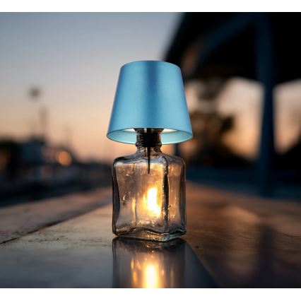 Globo - LED stmievateľná dotyková nabíjacia vonkajšia stolná lampa 3 v 1 LED/3W/5V 3000/4000/5000K IP54 1800 mAh modrá