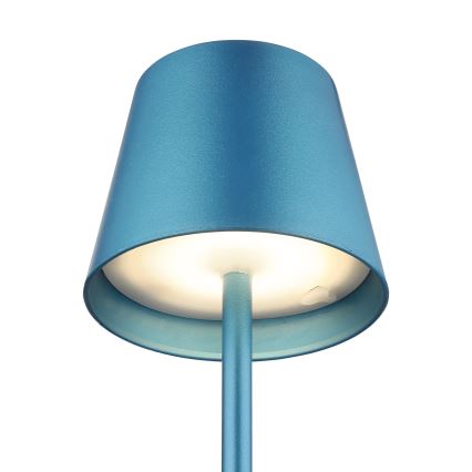 Globo - LED stmievateľná dotyková nabíjacia vonkajšia stolná lampa 3 v 1 LED/3W/5V 3000/4000/5000K IP54 1800 mAh modrá