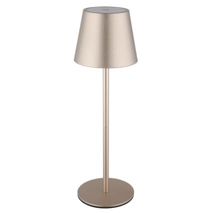 Globo - LED stmievateľná dotyková nabíjateľná vonkajšia stolová lampa 3 v 1 LED/3W/5V 3000/4000/5000K IP54 1800 mAh mosadz