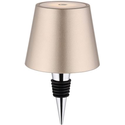 Globo - LED stmievateľná dotyková nabíjateľná vonkajšia stolová lampa 3 v 1 LED/3W/5V 3000/4000/5000K IP54 1800 mAh mosadz