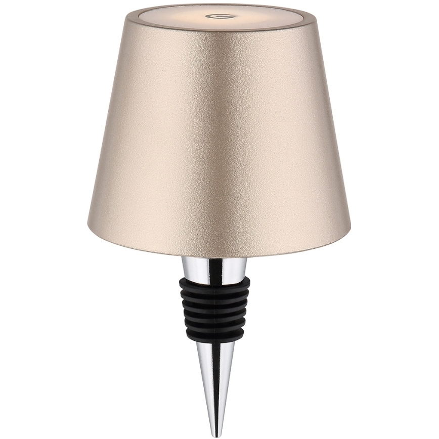 Globo - LED stmievateľná dotyková nabíjateľná vonkajšia stolová lampa 3 v 1 LED/3W/5V 3000/4000/5000K IP54 1800 mAh mosadz