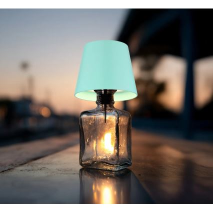 Globo - LED stmievateľná dotyková nabíjacia vonkajšia stolová lampa 3v1 LED/3W/5V 3000/4000/5000K IP54 1800 mAh mentolovo zelená