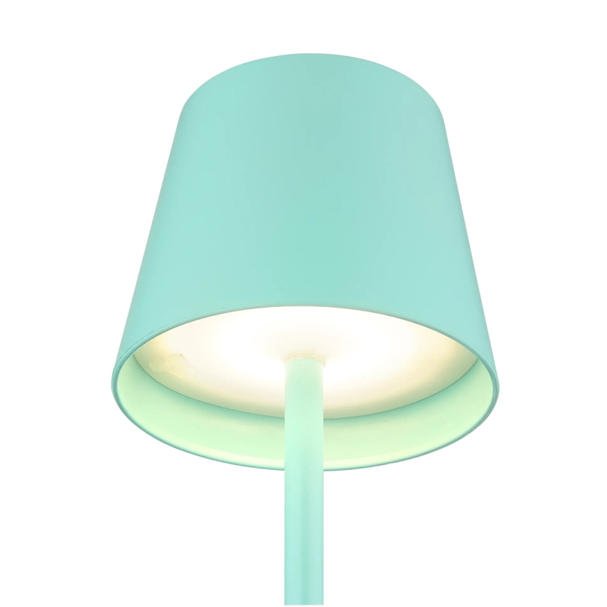 Globo - LED stmievateľná dotyková nabíjacia vonkajšia stolová lampa 3v1 LED/3W/5V 3000/4000/5000K IP54 1800 mAh mentolovo zelená