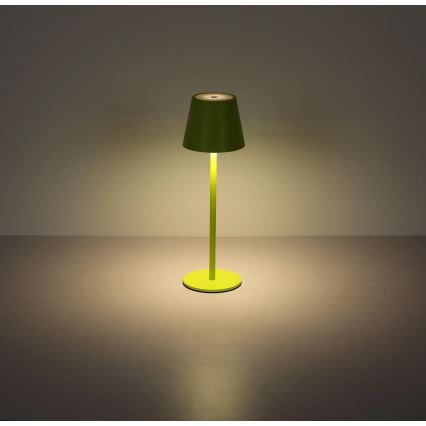 Globo - LED stmievateľná dotyková nabíjateľná vonkajšia stolová lampa 3v1 LED/3W/5V 3000/4000/5000K IP54 1800 mAh zelená