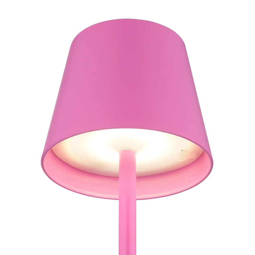 Globo - LED stmievateľná dotyková nabíjacia vonkajšia stolová lampa 3v1 LED/3W/5V 3000/4000/5000K IP54 1800 mAh ružová