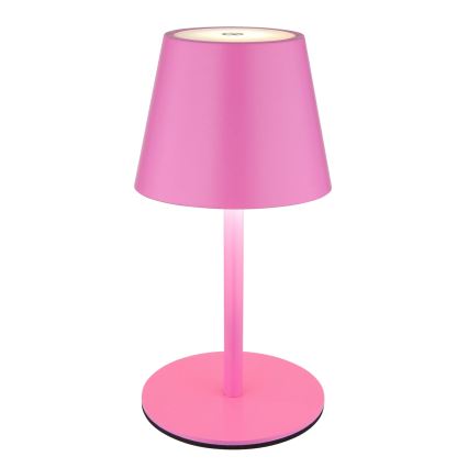 Globo - LED stmievateľná dotyková nabíjacia vonkajšia stolová lampa 3v1 LED/3W/5V 3000/4000/5000K IP54 1800 mAh ružová