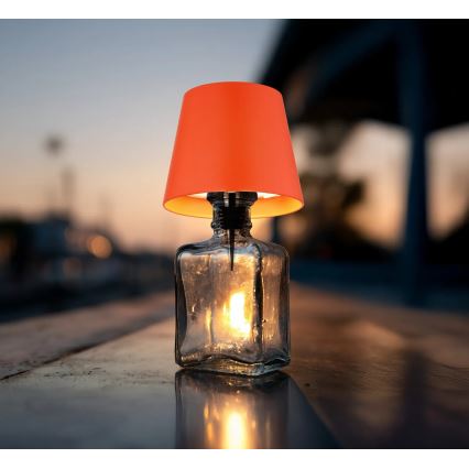 Globo - LED stmievateľná dotyková nabíjateľná vonkajšia stolová lampa 3v1 LED/3W/5V 3000/4000/5000K IP54 1800 mAh červená