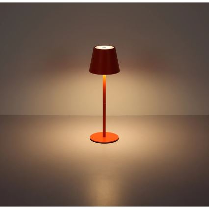 Globo - LED stmievateľná dotyková nabíjateľná vonkajšia stolová lampa 3v1 LED/3W/5V 3000/4000/5000K IP54 1800 mAh červená