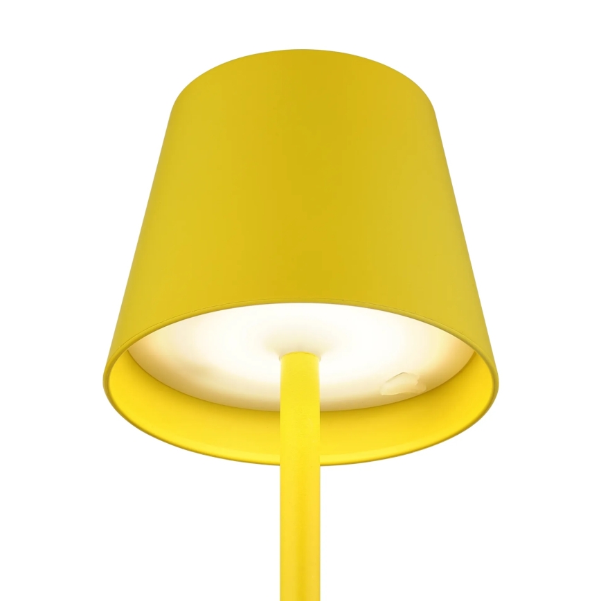 Globo - stmievateľná dotyková nabíjacia vonkajšia stolná lampa 3 v 1 LED/3W/5V 3000/4000/5000K IP54 1800 mAh žltá