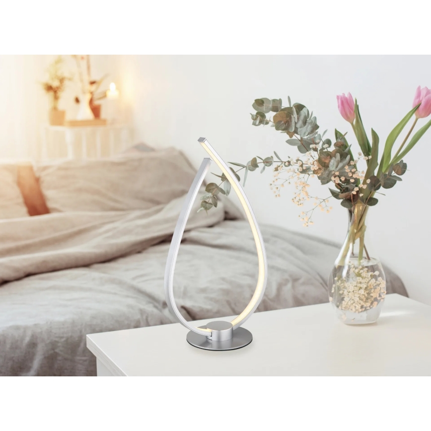 Globo - LED stolná lampa LED/6W/230V strieborná