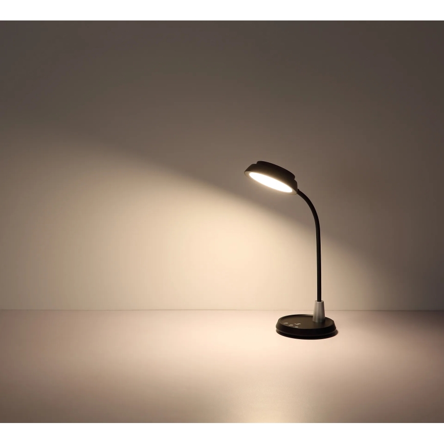 Globo - stmievateľná dotyková stolná LED lampa, 12 W, 230 V, 3000/4000/6500 K, čierna