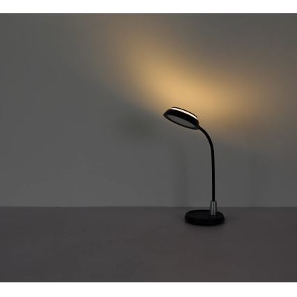 Globo - stmievateľná dotyková stolná LED lampa, 12 W, 230 V, 3000/4000/6500 K, čierna