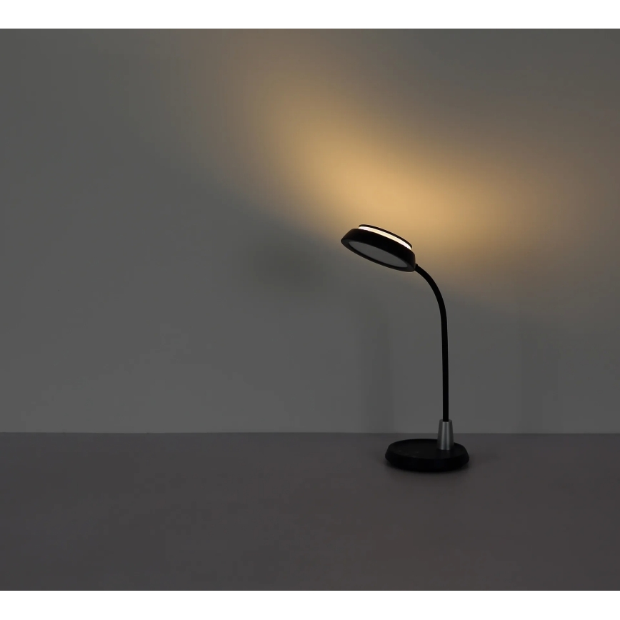 Globo - stmievateľná dotyková stolná LED lampa, 12 W, 230 V, 3000/4000/6500 K, čierna