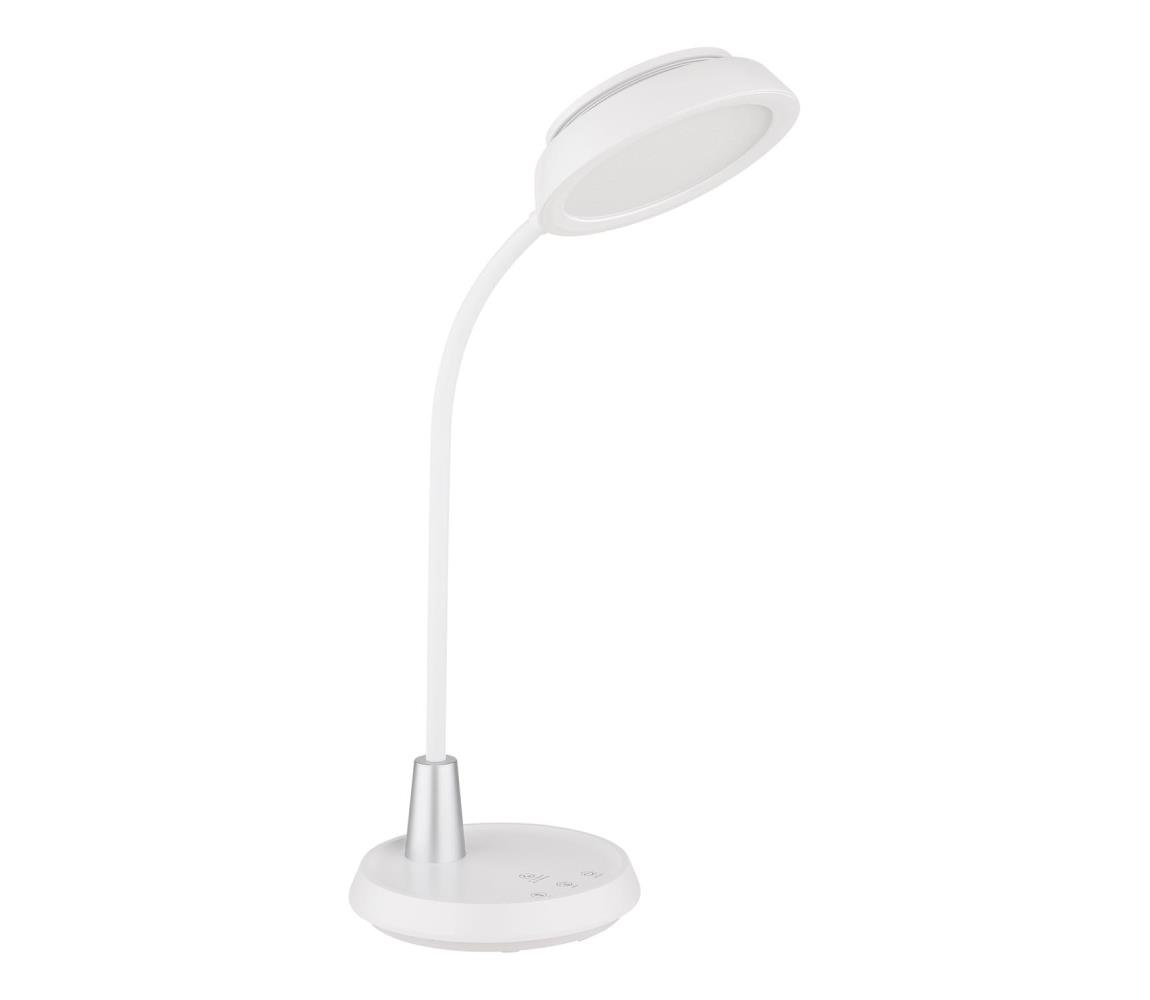 Globo 58496W - LED Stmievateľná dotyková stolná lampa KIRK LED/12W/230V biela 58496W