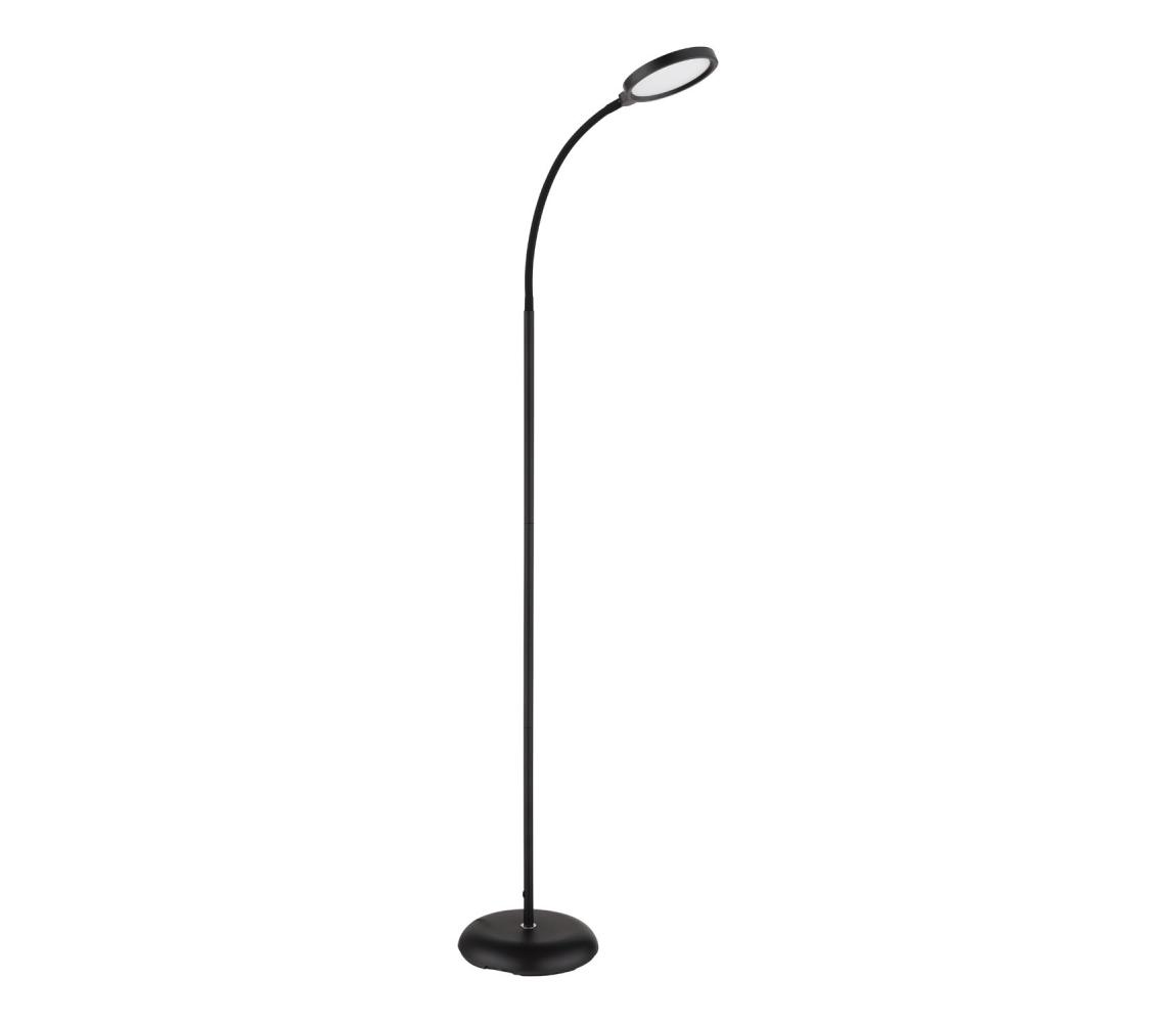 Globo 58503S - LED stmievateľná dotyková stojaca lampa KALDERON LED/8W/230V čierna 58503S