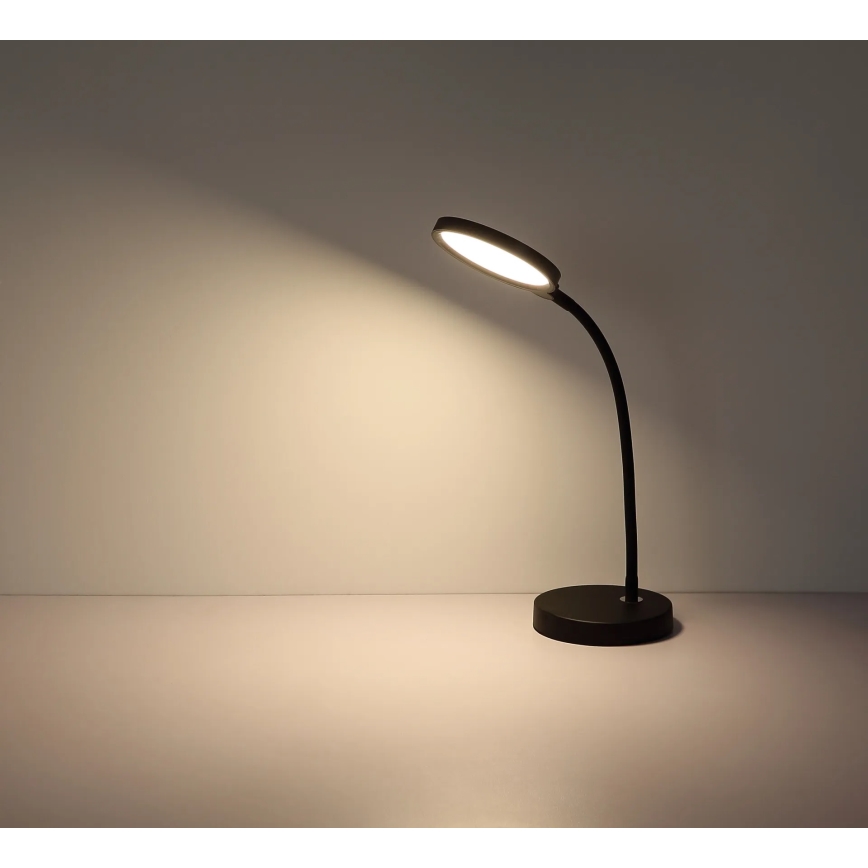 Globo - LED stmievateľná dotyková stolná lampa LED/8W/230V 2700K/4000K/6500K čierna