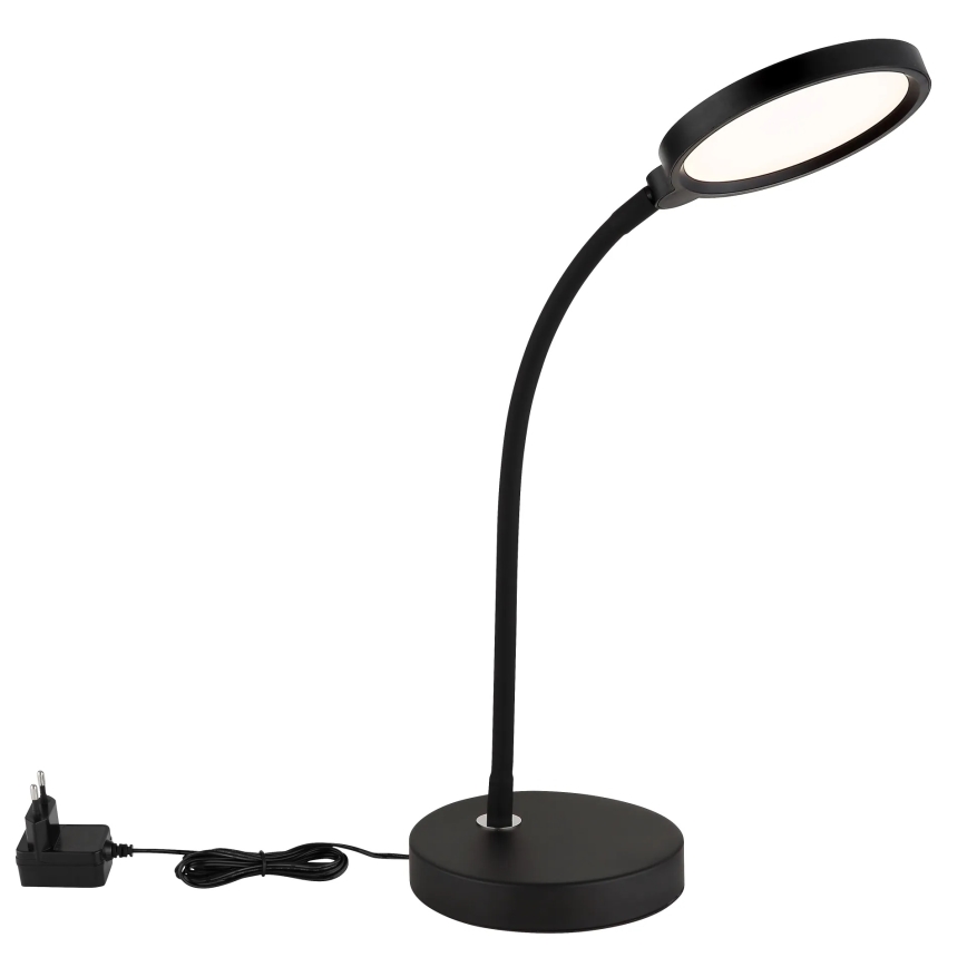 Globo - LED stmievateľná dotyková stolná lampa LED/8W/230V 2700K/4000K/6500K čierna