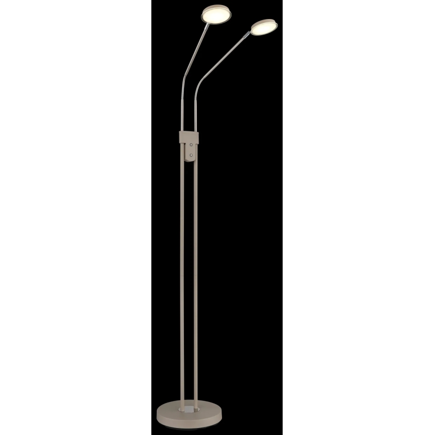 Globo - stmievateľná LED stojacia lampa 2×LED/6,5 W/230 V, 2700/3350/4000 K, béžová