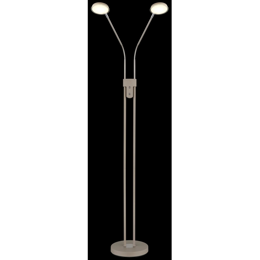 Globo - stmievateľná LED stojacia lampa 2×LED/6,5 W/230 V, 2700/3350/4000 K, béžová