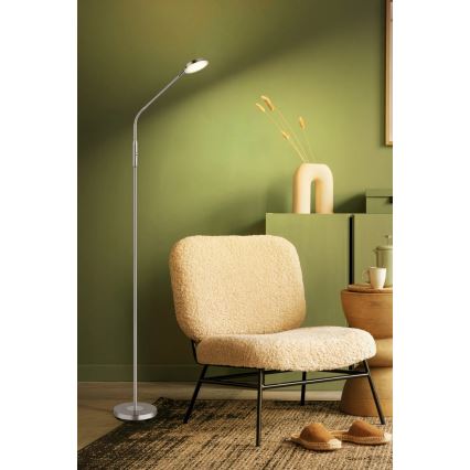 Globo - LED stmievateľná dotyková stojacia lampa LED/6,5W/230V 2700/3350/4000K matný chróm