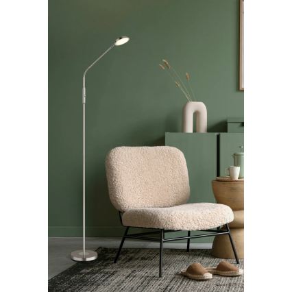 Globo - LED stmievateľná dotyková stojacia lampa LED/6,5W/230V 2700/3350/4000K matný chróm
