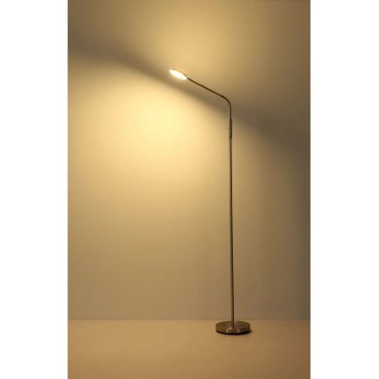 Globo - LED stmievateľná dotyková stojacia lampa LED/6,5W/230V 2700/3350/4000K matný chróm