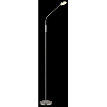 Globo - LED stmievateľná dotyková stojacia lampa LED/6,5W/230V 2700/3350/4000K matný chróm