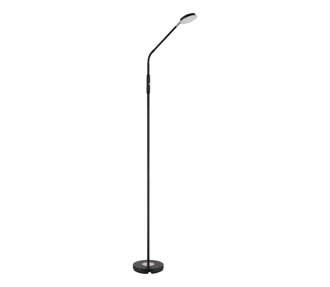 Globo 58504SS - LED stmievateľná dotyková stojacia lampa SILVIO LED/6,5W/230V čierna 58504SS