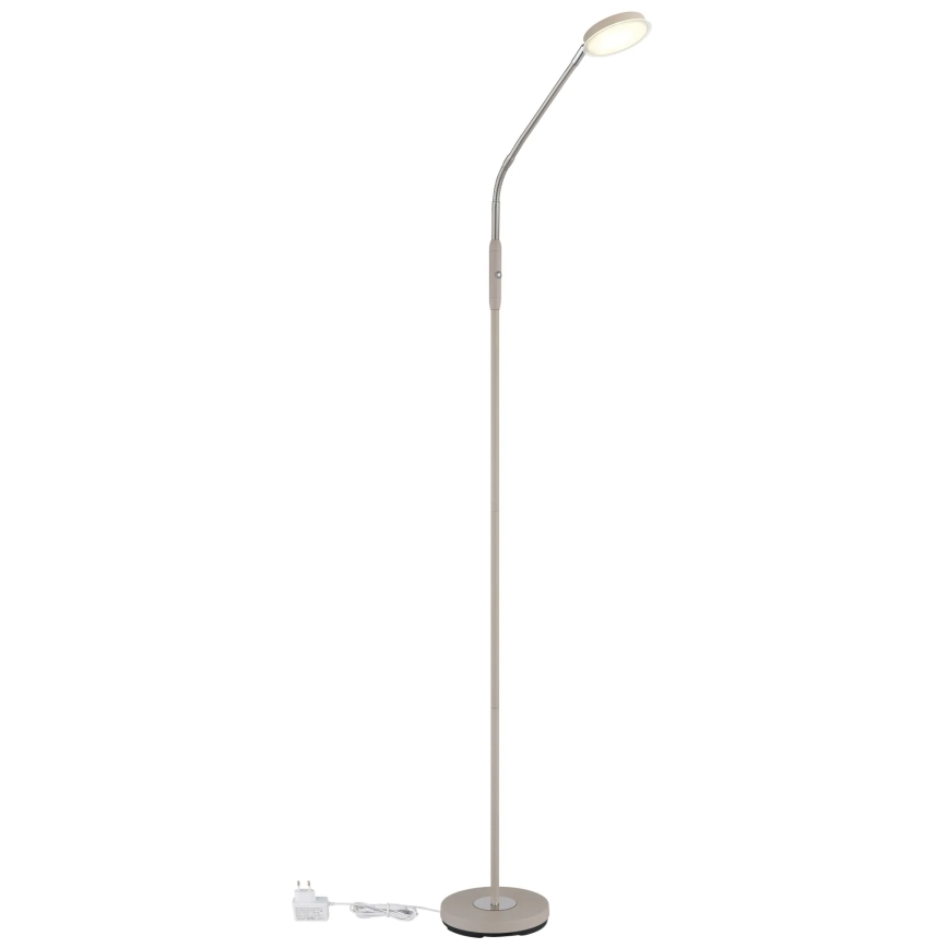 Globo - LED Stmievateľná dotyková stojacia lampa LED/6,5W/230V 2700/3350/4000K béžová