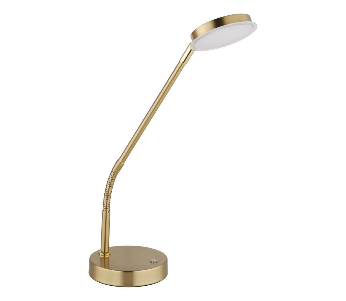 Globo 58504TM - LED stmievateľná dotyková stolná lampa SILVIO LED/6,5W/230V mosadz 58504TM