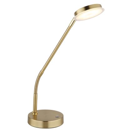 Globo - LED stmievateľná dotyková stolná lampa LED/6,5W/230V 2700/3350/4000K mosadz