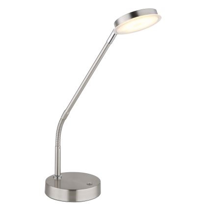 Globo - LED stmievateľná dotyková stolová lampa LED/6,5W/230V 2700/3350/4000K matný chróm