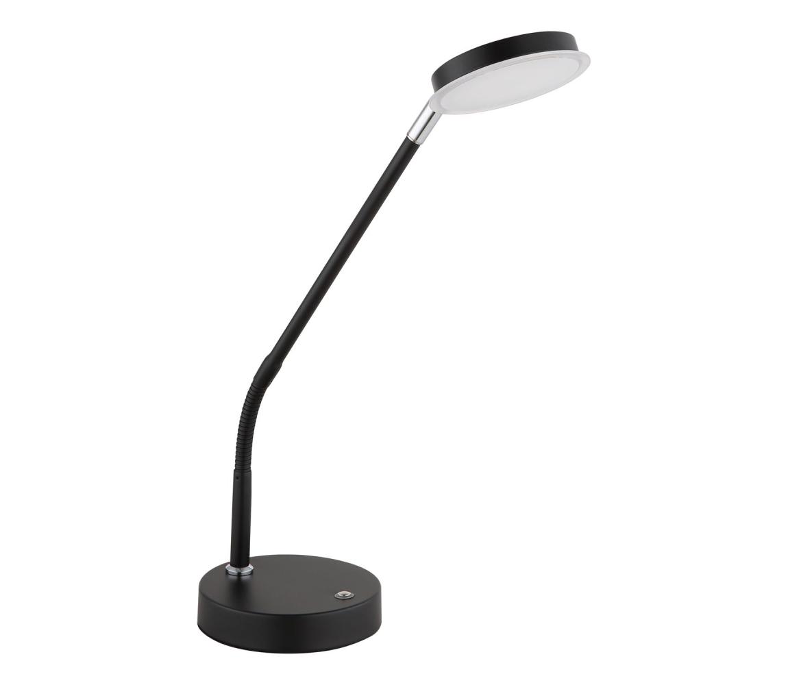 Globo 58504TS - Dotykovo stmievateľná LED stolná lampa SILVIO LED/6,5W/230V čierna 58504TS