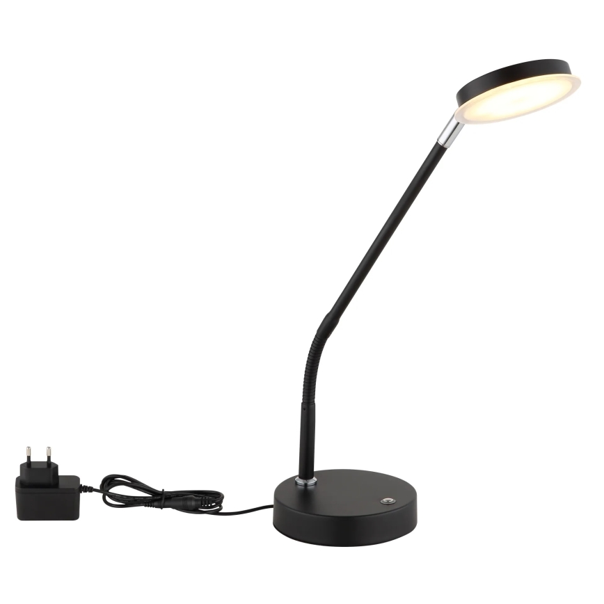 Globo - stmievateľná dotyková stolná LED lampa LED/6,5W/230V 2700/3350/4000K čierna