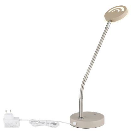 Globo - LED Stmievateľná dotyková stolná lampa LED/6,5W/230V 2700/3350/4000K béžová