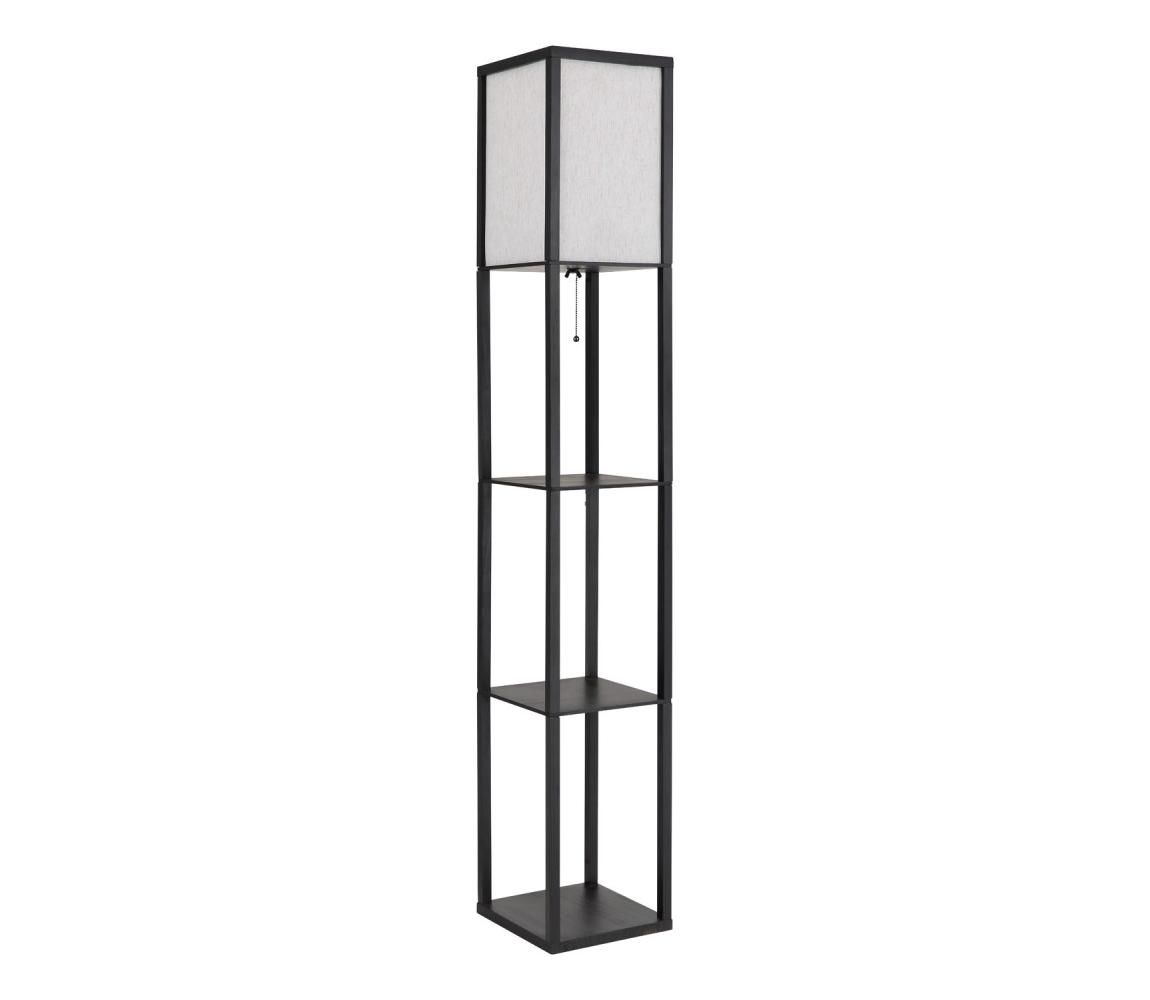 Globo 58611S - Stojacia lampa TABITHA 1xE27/60W/230V čierna 58611S