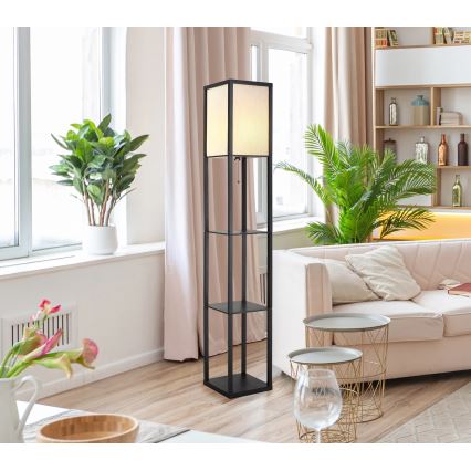 Globo - Stojacia lampa 1xE27/60W/230V čierna