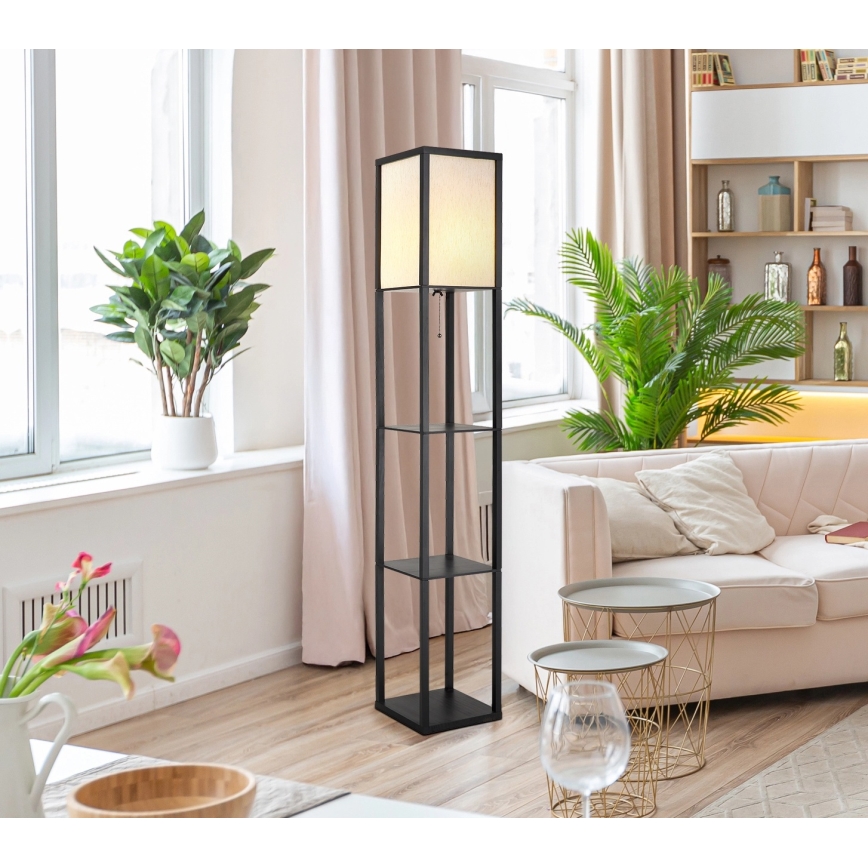 Globo - Stojacia lampa 1xE27/60W/230V čierna