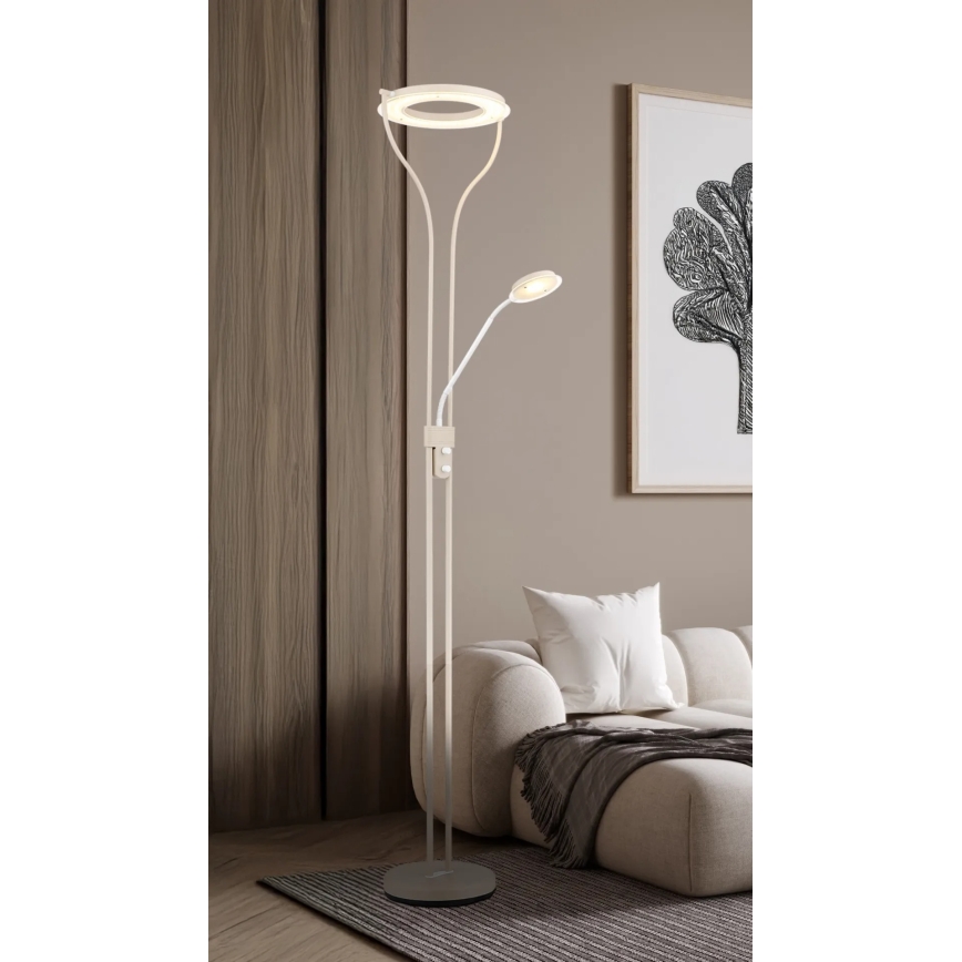 Globo - stmievateľná stojacia LED lampa LED/20W/230V + LED/4W 3000K