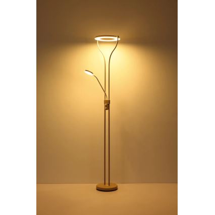 Globo - stmievateľná stojacia LED lampa LED/20W/230V + LED/4W 3000K