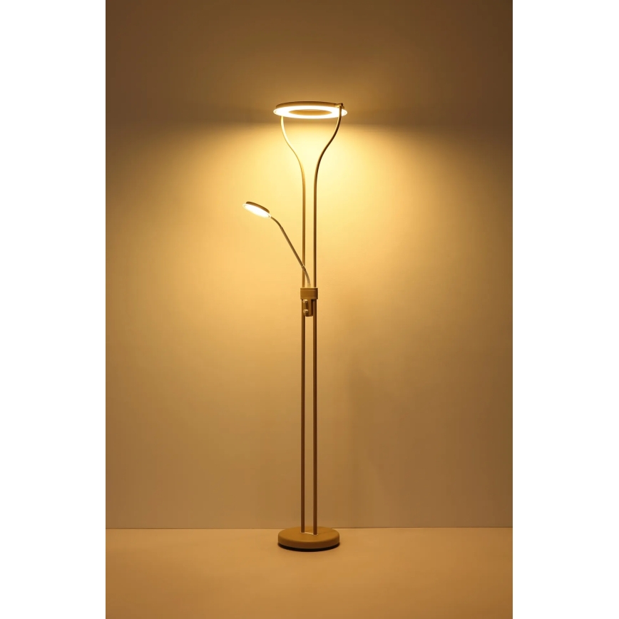 Globo - stmievateľná stojacia LED lampa LED/20W/230V + LED/4W 3000K