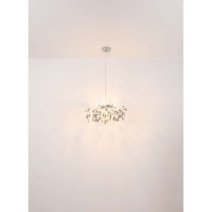 Globo - Luster na lanku 8xG9/8W/230V pr. 61 cm zlatá