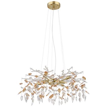 Globo - Luster na lanku 8xG9/8W/230V pr. 61 cm zlatá