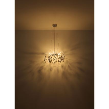 Globo - Luster na lanku 8xG9/8W/230V pr. 61 cm lesklý chróm