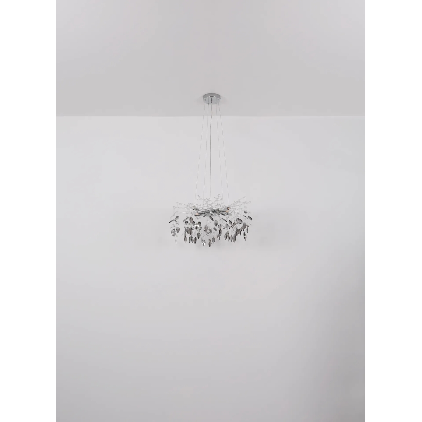 Globo - Luster na lanku 8xG9/8W/230V pr. 61 cm lesklý chróm