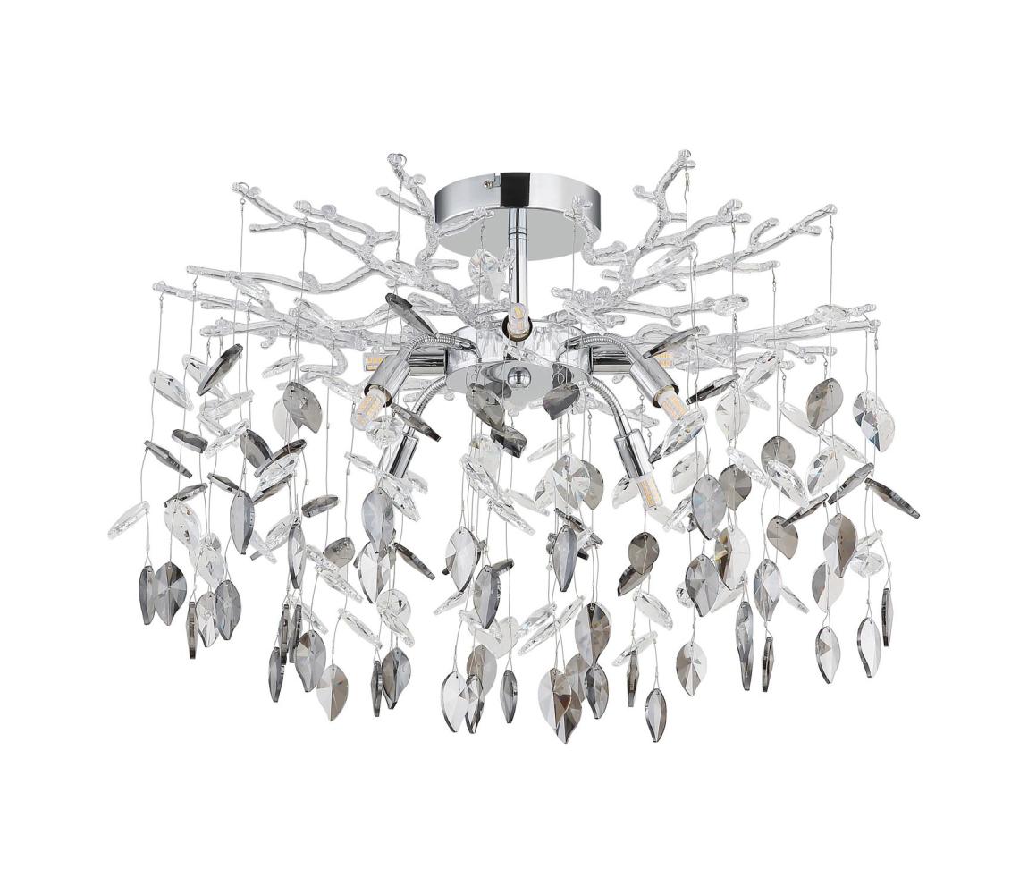 Globo 64133-8D - Luster na tyči DANNA 8xG9/8W/230V lesklý chróm 64133-8D