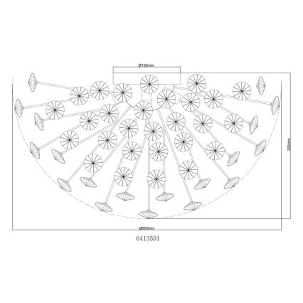Globo - LED stropné svietidlo 6xG9/3,5W/230V zlaté